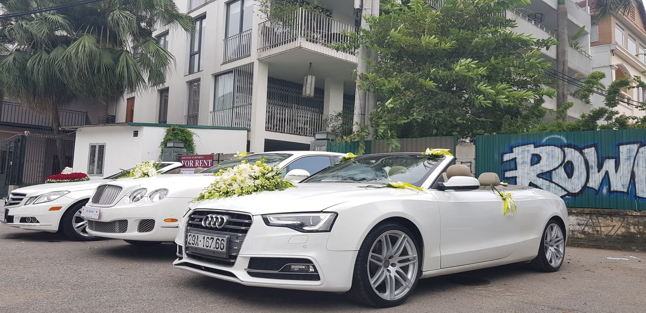 Cho Thuê xe mui trần Audi A5 tại Hà Nội uy tín giá tốt nhất - Hoa Cưới VIP